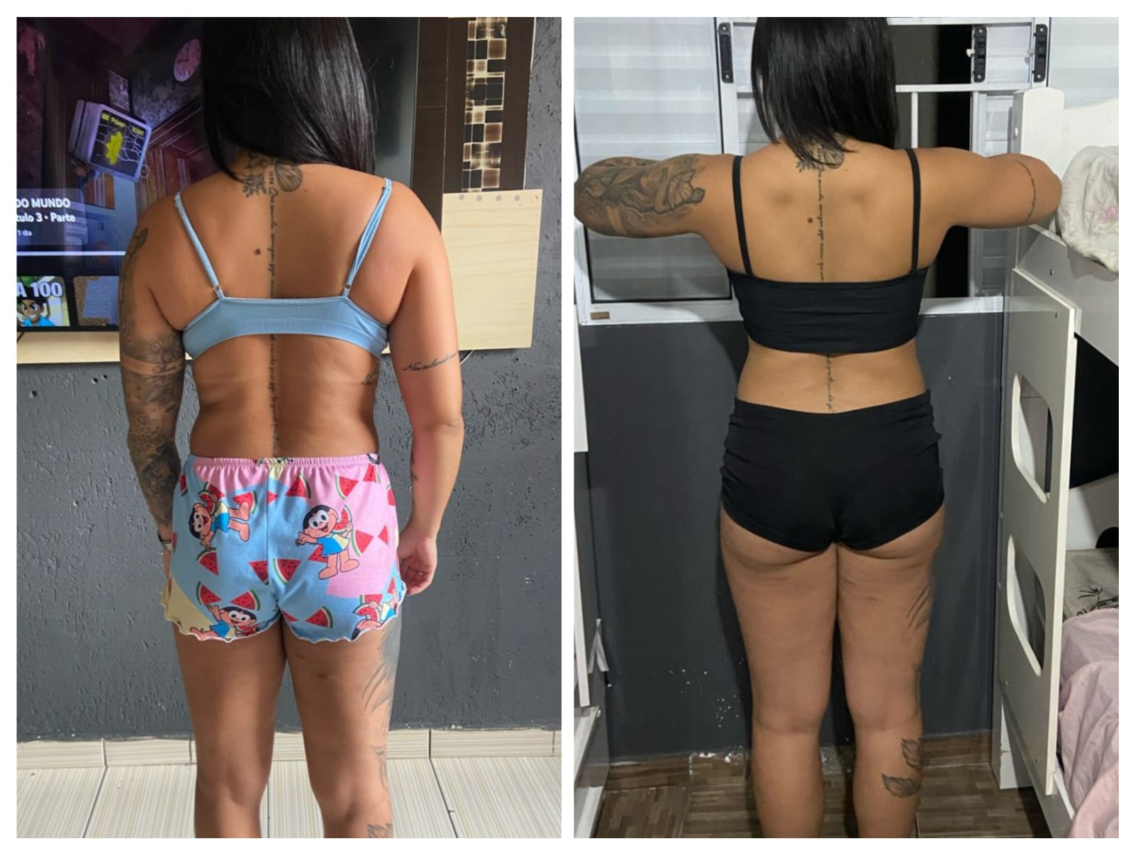 Transformação após 3 meses de treino